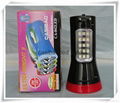 Freeshipping CASIBAO Rechargeable Portable High Brightness 15 LED Lamp flashligh 4