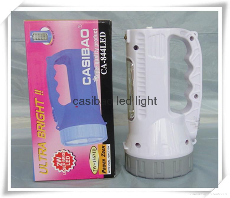 Freeshipping CASIBAO Rechargeable Portable High Brightness 15 LED Lamp flashligh 3