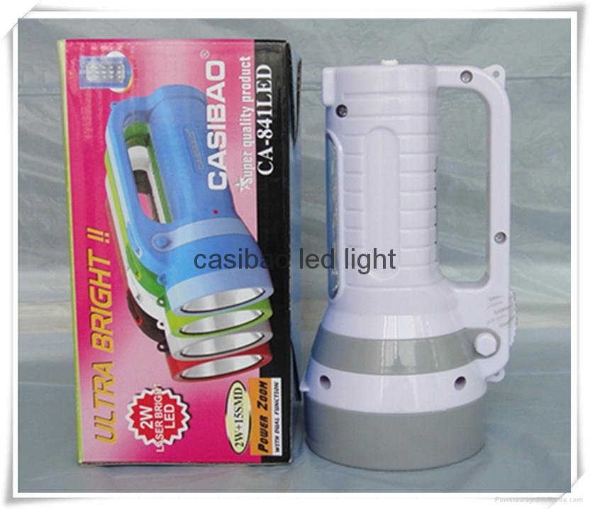  Free shipping CASIBAO LED Rechargeable Handle Torch For Camping,working,fishing 2