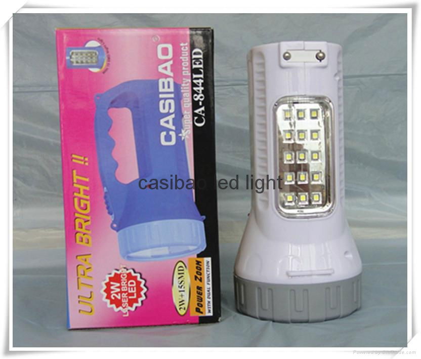  Free shipping CASIBAO LED Rechargeable Handle Torch For Camping,working,fishing 3