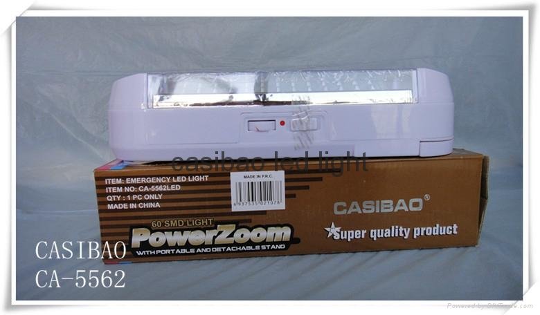 CASIBAO rechargeable portable high brightness emergency flashlight/light 2