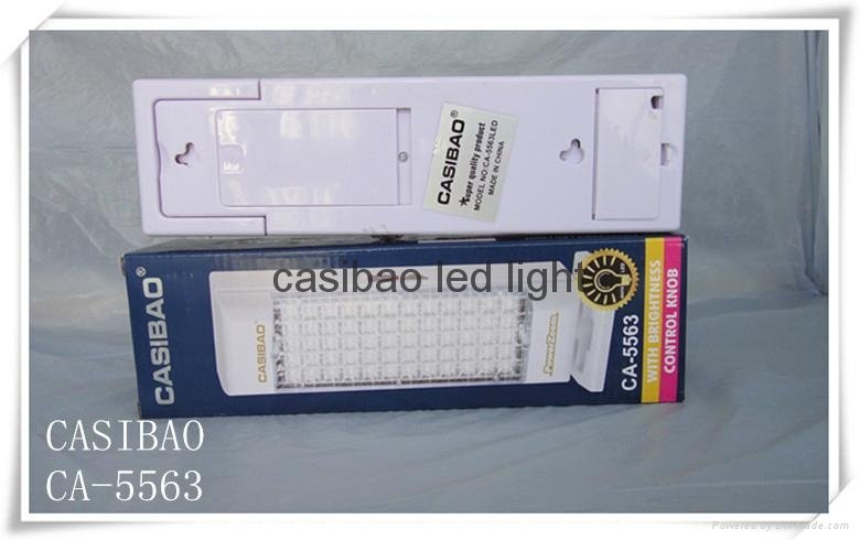 Free shipping CASIBAO rechargeable portable brightness emergency led flash light 2
