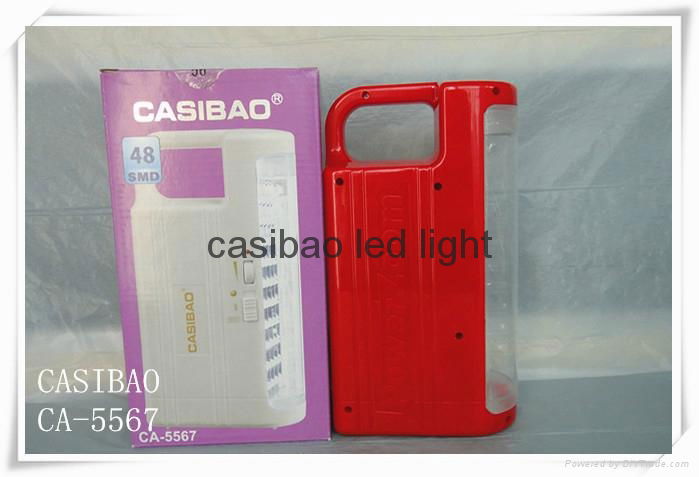 Free shipping CASIBAO rechargeable portable high brightness emergency flashlight 2