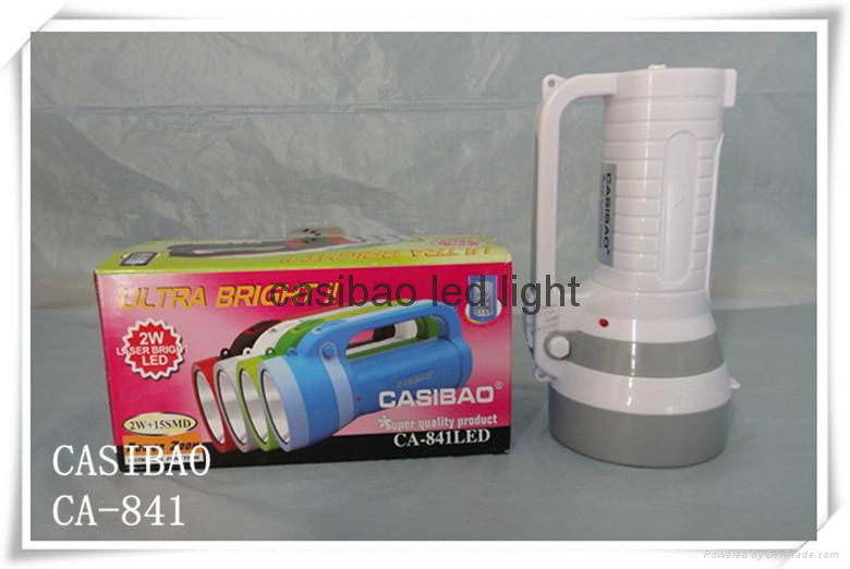  Free shipping CASIBAO LED Rechargeable Handle Torch For Camping,working,fishing 5