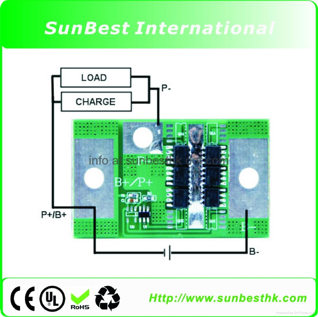 Battery Protection Circuit Module (PCM) for 3.2V1S LiFePO4 Battery Packs 3