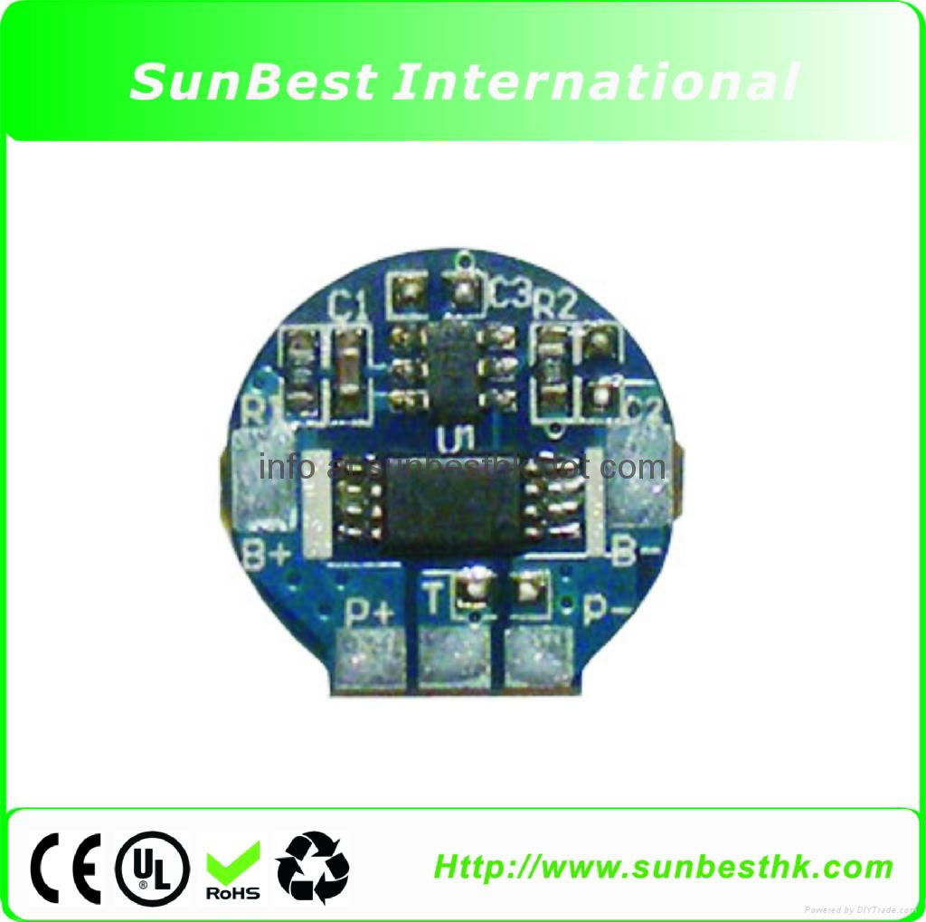 Protection Circuit Module (PCB) for 3.7V Li-ion (18650/18500) cell Battery (2.0A 2