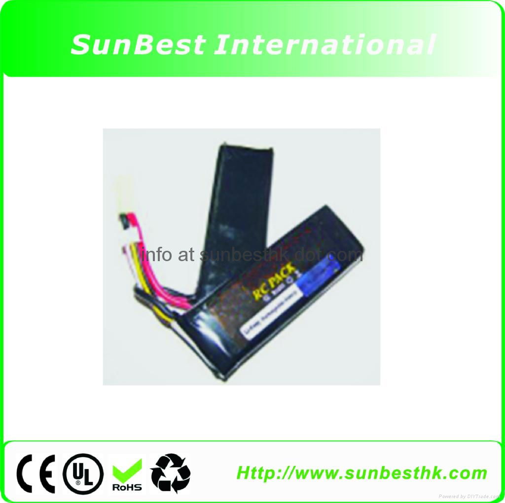 Polymer Li Ion Rechargeable Battery 11.1V 1800mAh For BB Gun 3