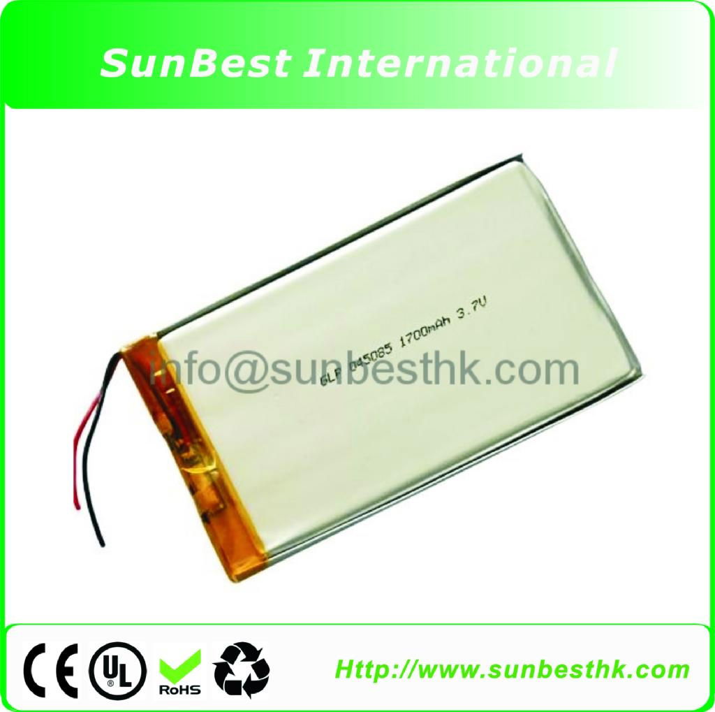 3.7V-1700mAh-Li-Polymer-Battery-045085-With-PCB-And-Lead-Wire