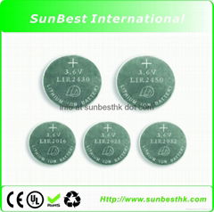 LIR Series Li-ion Button Cells