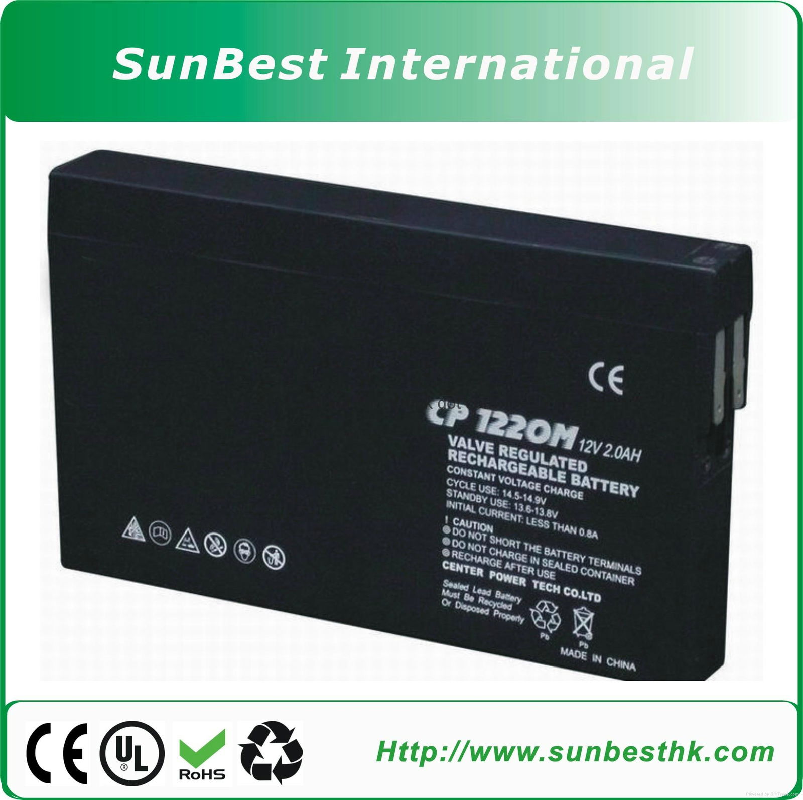 High Quality 12V2Ah  Lead Acid Battery 5