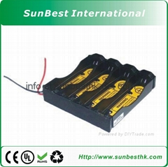  Li-Ion 18650 Battery Holder 1S4P With 2.6