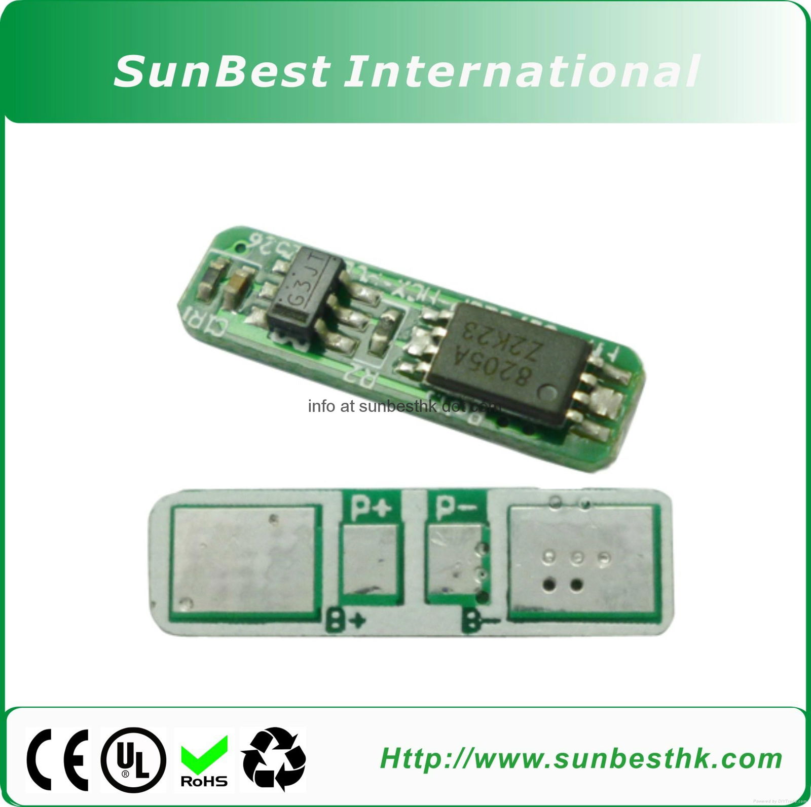 Protection Circuit Module (PCM) For 3.7V Li-ion/Li-Polymer Battery 1S Packs 5