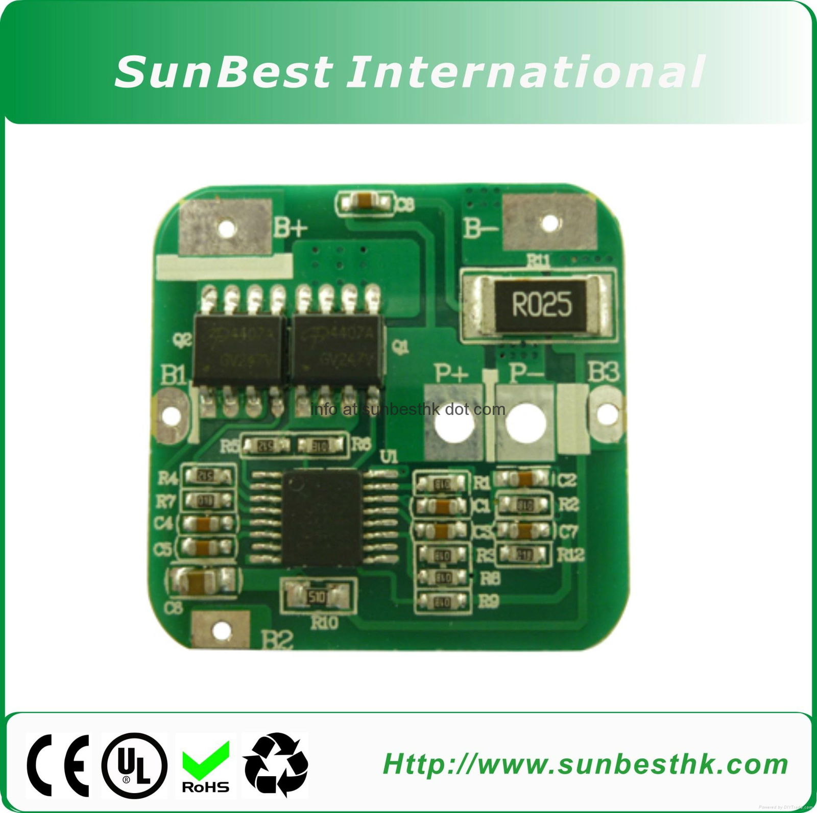 Protection Circuit Module (PCM) for 14.8V 4S  Li-ion/Li-Polymer Battery Packs 2