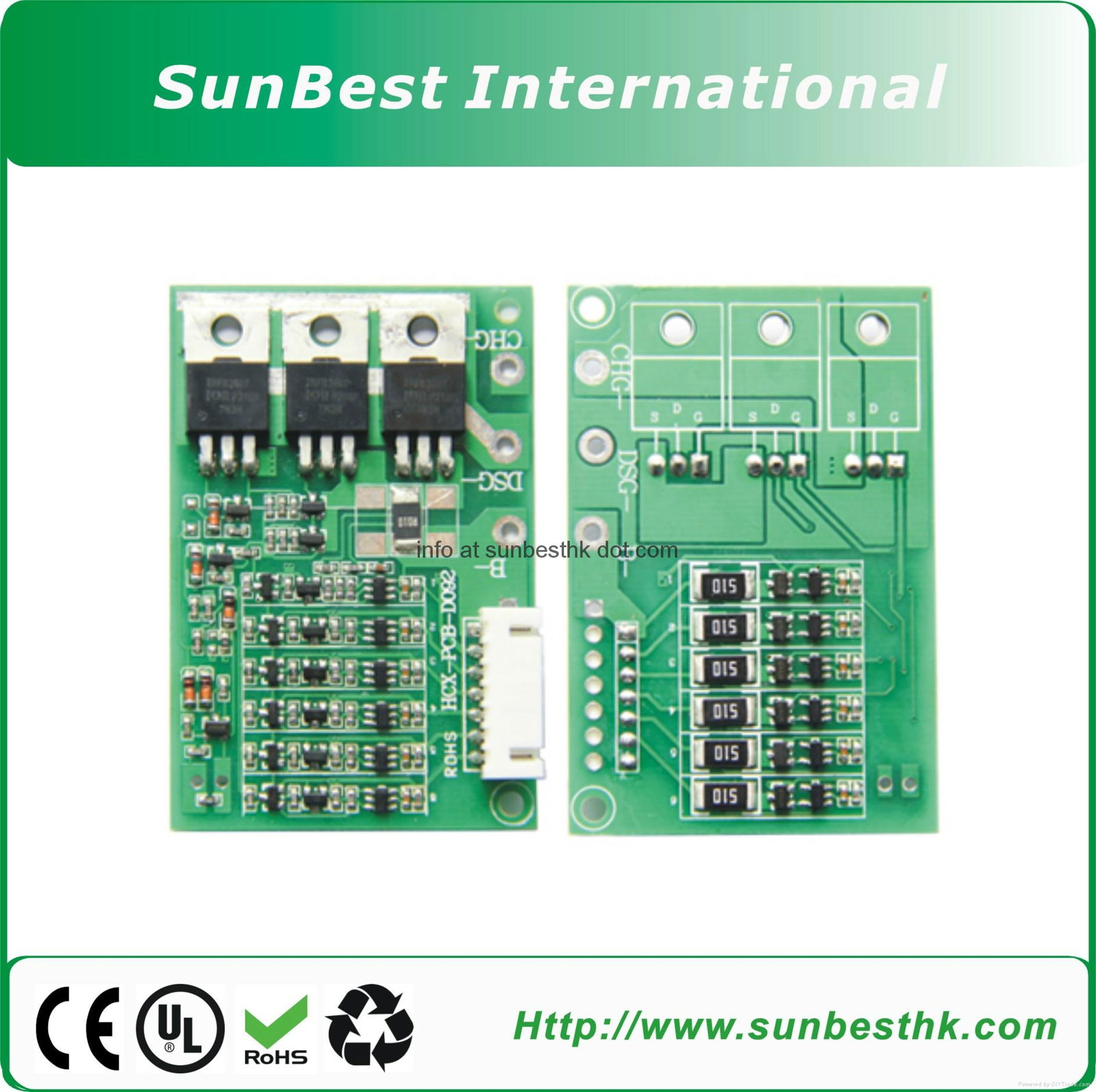 Battery Management System(BMS) with SMBus 6S 22.2V Li-ion and Li-Polymer Battery