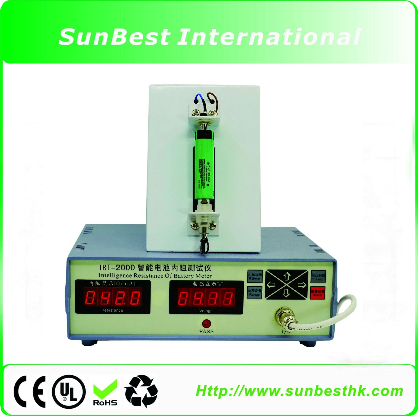 Battery Internal Resistance And Voltage Tester IRT-2000