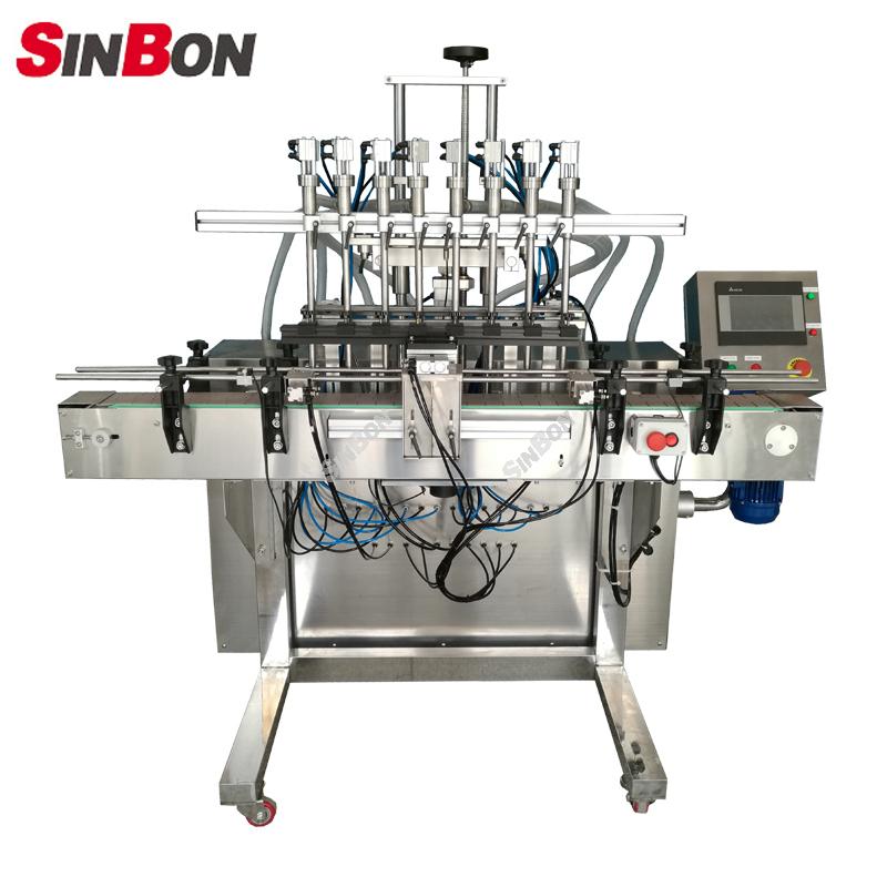 8 Nozzles Gear Pump Filling Machine