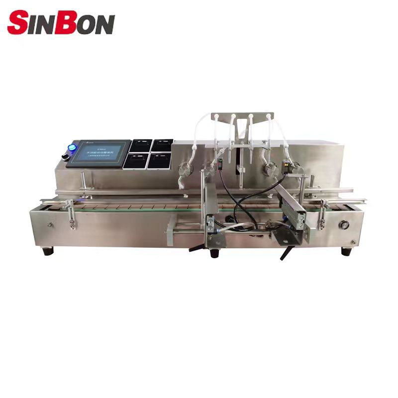 Automatic 4 heads liquid filling machine