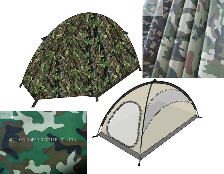 210D Camouflage Oxford Fabric For Tent
