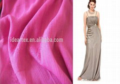 100% Polyester Silver Yoryu Crepe Fabric