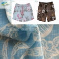 Printed Polyester Plain Peach Skin Fabric For Beach Pants