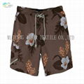 Printed Polyester Plain Peach Skin Fabric For Beach Pants