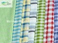 100%Cotton Yarn Dyed Seersucker Fabric for Garment