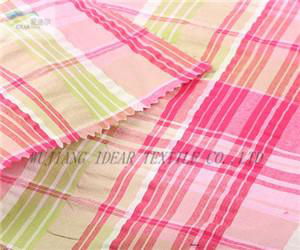 100%Cotton Yarn Dyed Seersucker Fabric for Garment 2