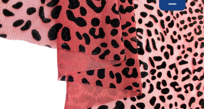 Printed Flocked Fabric Bonded With Knitted   3