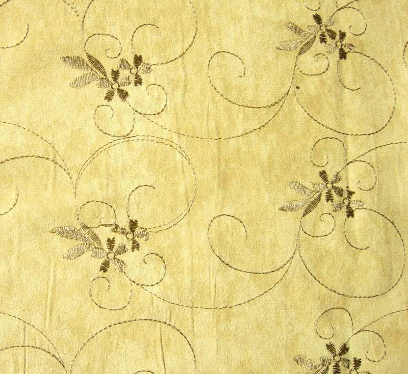 embroidery suede fabric