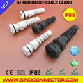 Strain Relief Spiral Cable Gland Cord Connectors 1