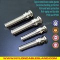 Spiral Metal Cable Glands Joints (Cord Grips) with Bend Flex Strain Relief