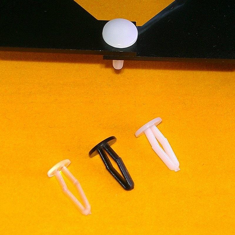 快速安裝簡易塑料鉚釘（3.5-4.8mm孔徑16mm長） 3