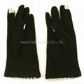 Winter Cold Fancy Houndstooth Pretty Wool Smart Phone Touch Screen Gloves 5