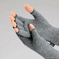 麻灰色棉质弹力关节炎手套 舒缓肿胀 减轻病痛 2