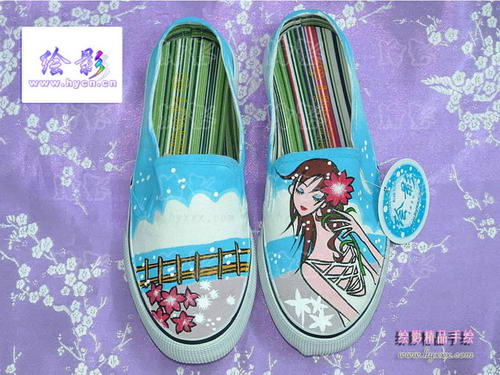 Japanese Girl(Hand-painted shoes) 5