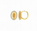 Gold Plated Virgin DE Cobra Clip On Earring