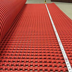 PVC hexagonal hollow antiskid floor mat 4