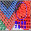 PVC hexagonal hollow antiskid floor mat