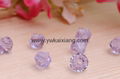 CRYSTAL BICONE BEADS, LT AMETHYST COLOR