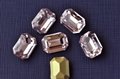 K9 Glas stone 4610 Octangle shape crystal beads, for jewelry accessory, Lt Rose
