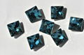 K9 Glas stone 4447 Princess square shape crystal beads, for jewelry accessories 1