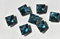 K9 Glas stone 4447 Princess square shape crystal beads, for jewelry accessories