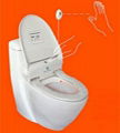 Intelligent toilet seat with  Touch free