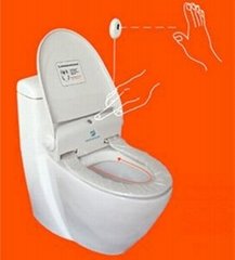 Intelligent toilet seat with  Touch free activate