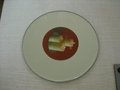 Round mirror candle plate