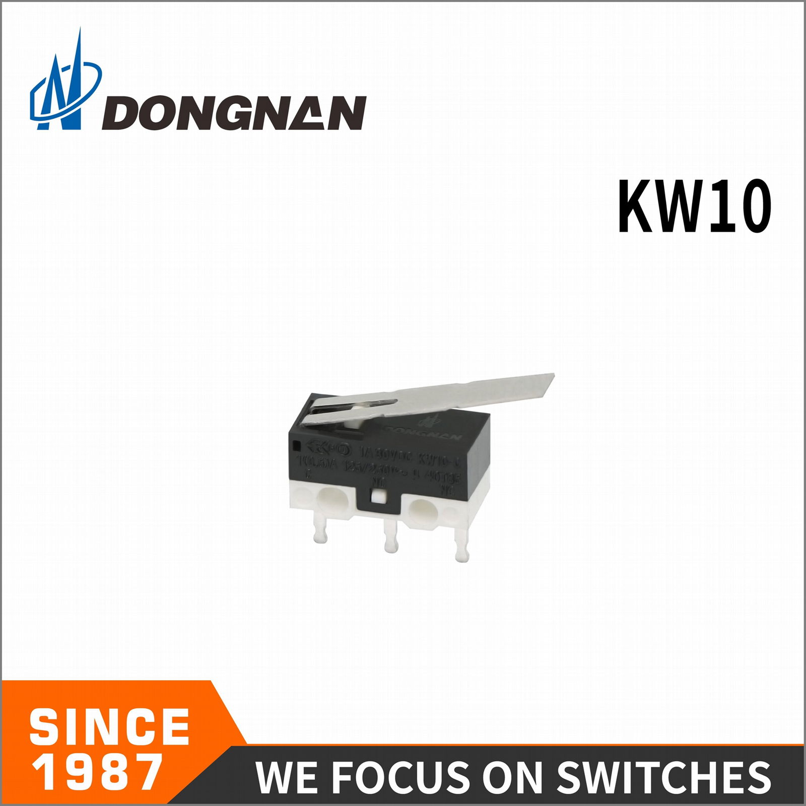 KW10 high current small household appliances micro switch short lever 3