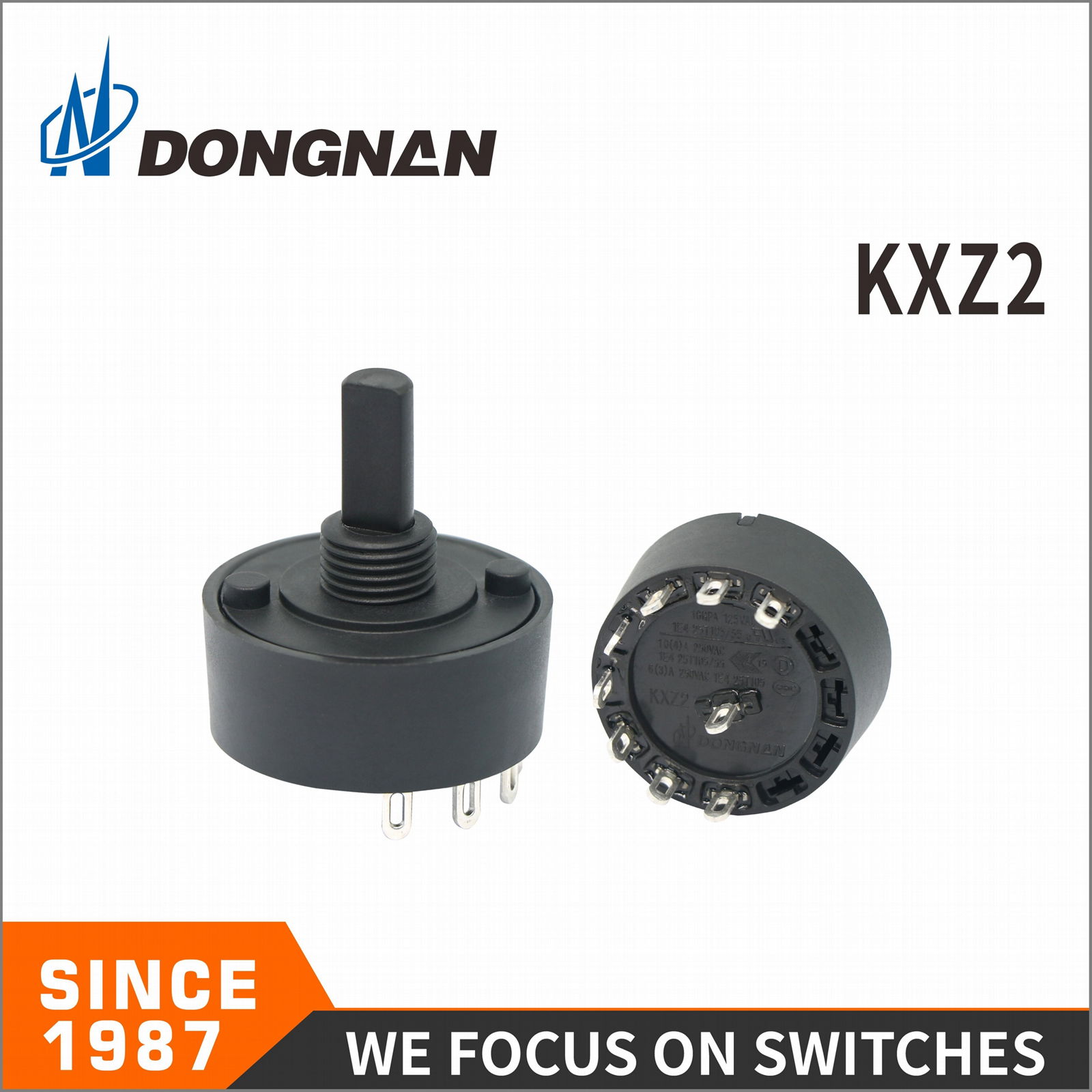 KXZ2旋转电源开关家电果汁机功能开关UL CE认证