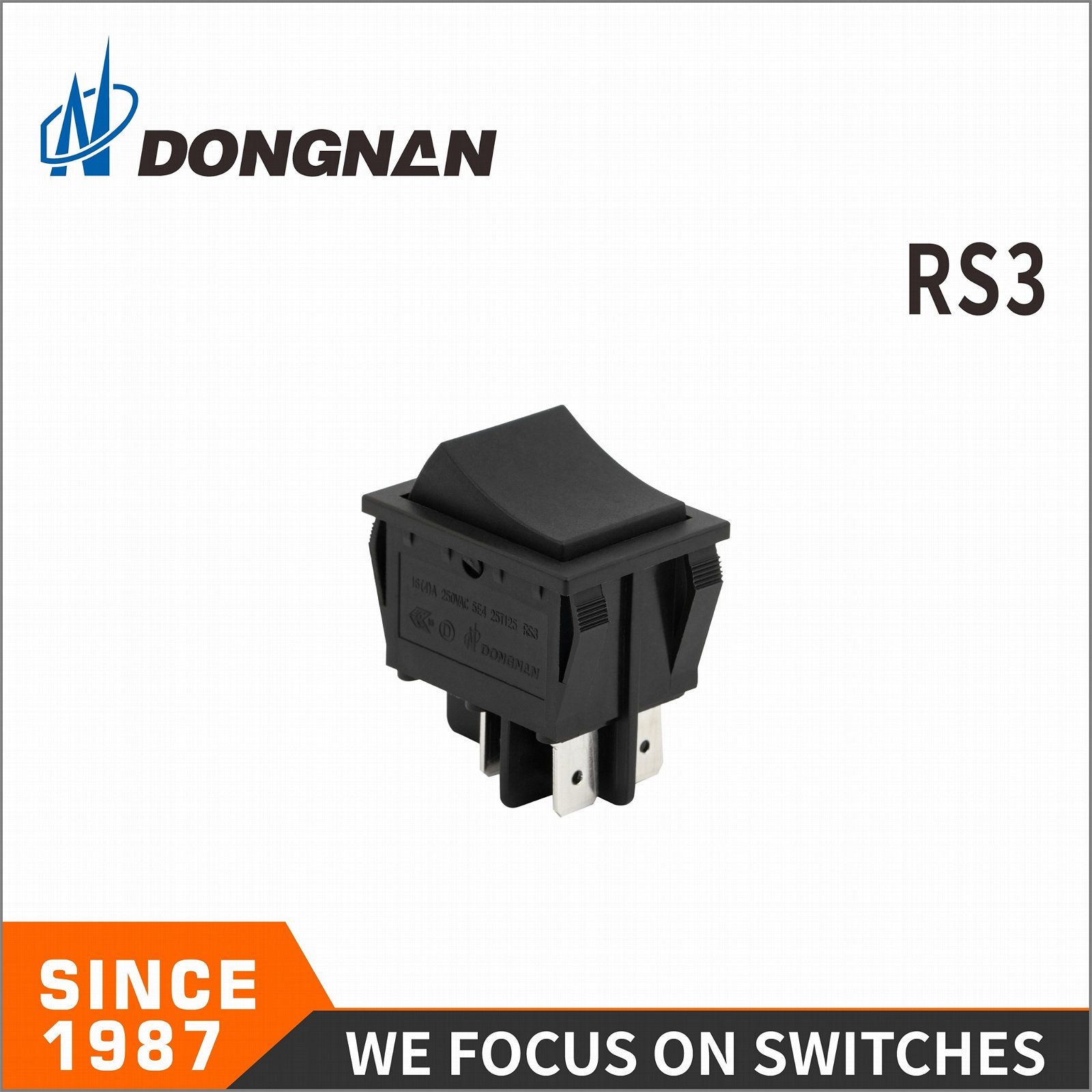 Dongnan Customized RS3 Push Button Electronic Power Rocker Switch 2