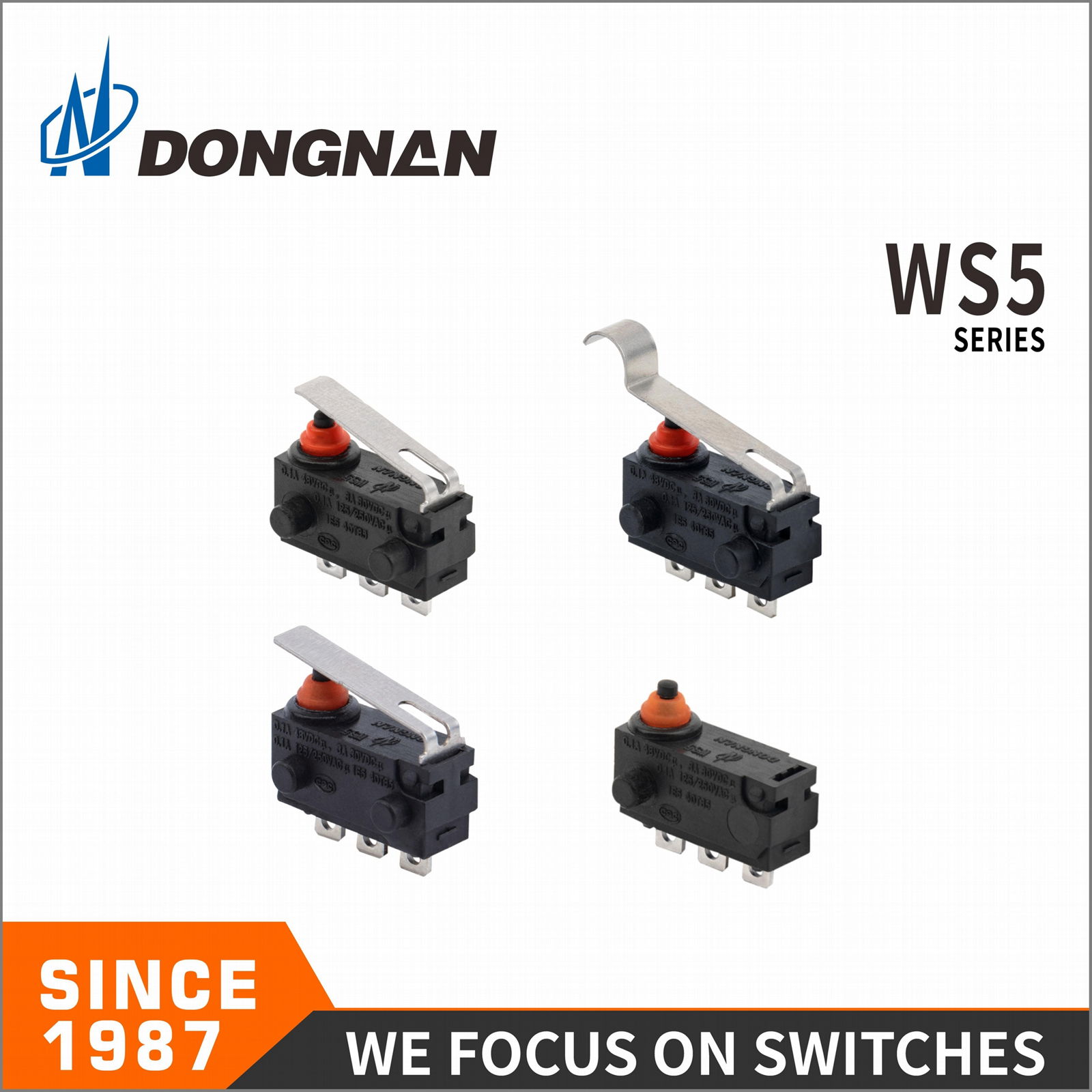 Dongnan WS5 Car Ignition Device Small Waterproof Micro Switch IP67 4