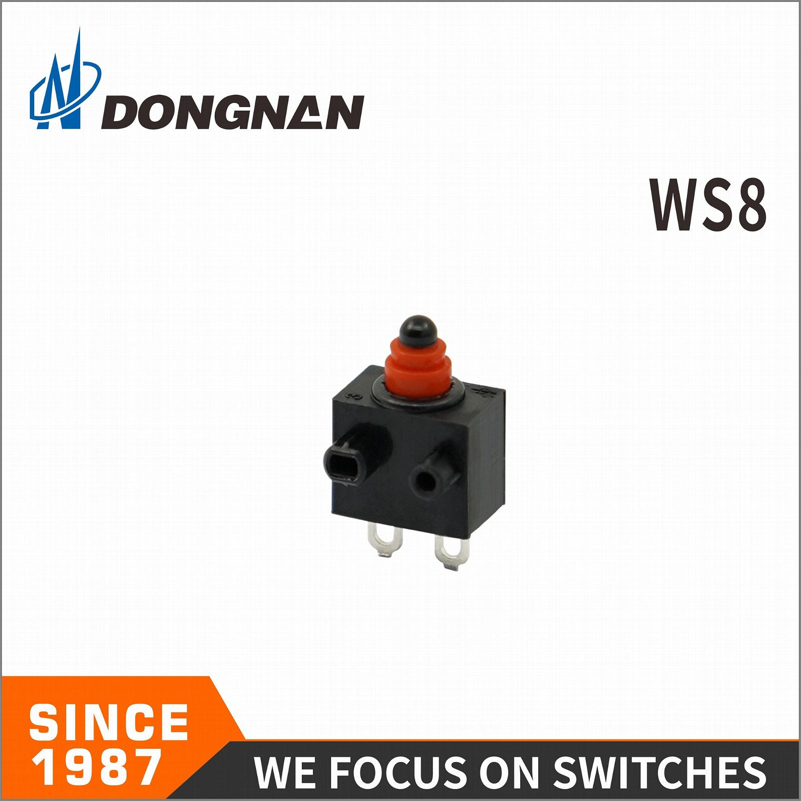 Ws8 Push Button Waterproof Switch IP67 12V for Automobile with TUV UL 2